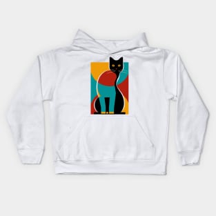 Bauhaus cat 2 Kids Hoodie